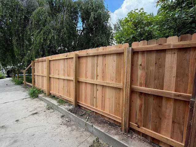 Completed Revive privacy fence installation, job 3